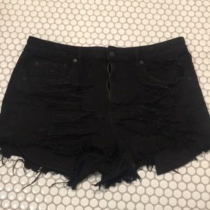Vintage festival jean shorts